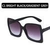 Big Frame Fashion Oversized Sunglasses Women Oversized  Plastic Female Gradient Sun Glasses  UV400 Eyewear