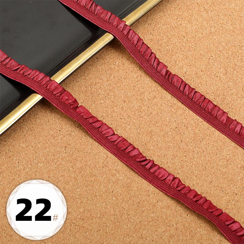 5m Elastic Lace DIY Clothing Neckline Cuff Cloth Strips Clothes Hem Decorative Trim Ribbons Party Dress Decoration Sewing Fabric