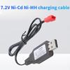 JST Plug Lithium Battery Charger Wire 7.2V Charging Cable Cord for Electric Toy Robot Remote Controlled Car 50cm