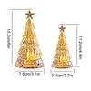 1PC Night Light Electronic Christmas Decoration New Year Gift Christmas Tree Glowing Crystal Led Light Desktop Ornament
