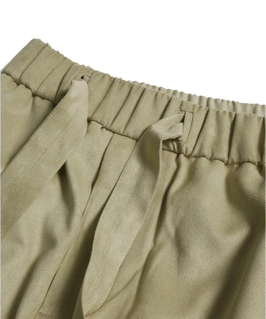FILLCHIC Suede Spring Pants (Sand Beige)