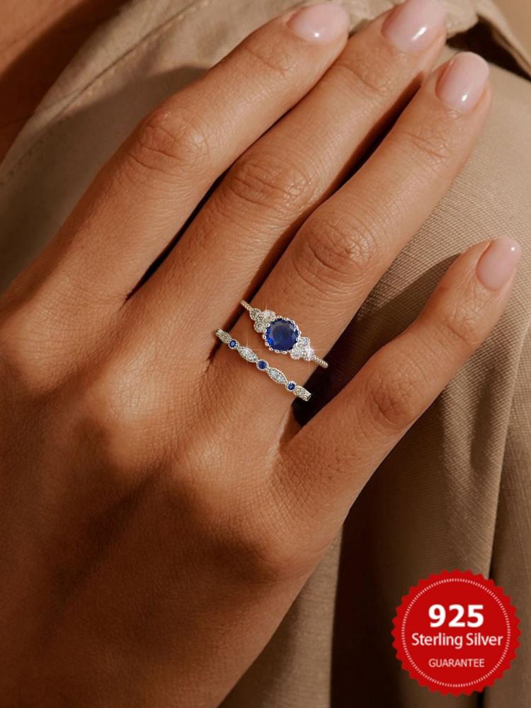 925 Sterling Silver Ring Set with Emerald Zircon Crystals for Women Engagement Wedding Glamour Luxury Quality Fine Jewelry Gifts