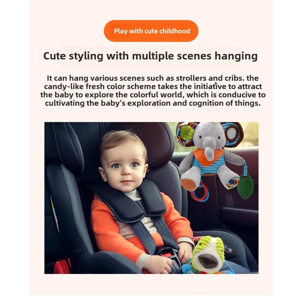 Baby Toys Plush Stuffed Rattle Toys Stroller Hanging Animals Bed Mobile Infant for Baby Toys 0 6 Months Peluche Sensorial Baby