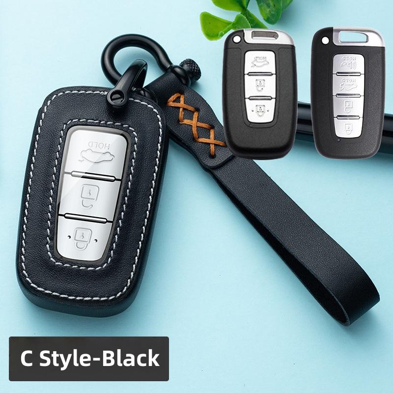 

New Arrival Ethnic Style Car Key Cover For Hyundai Accent IX35 Sonata Elantra For Hyundai чёрный