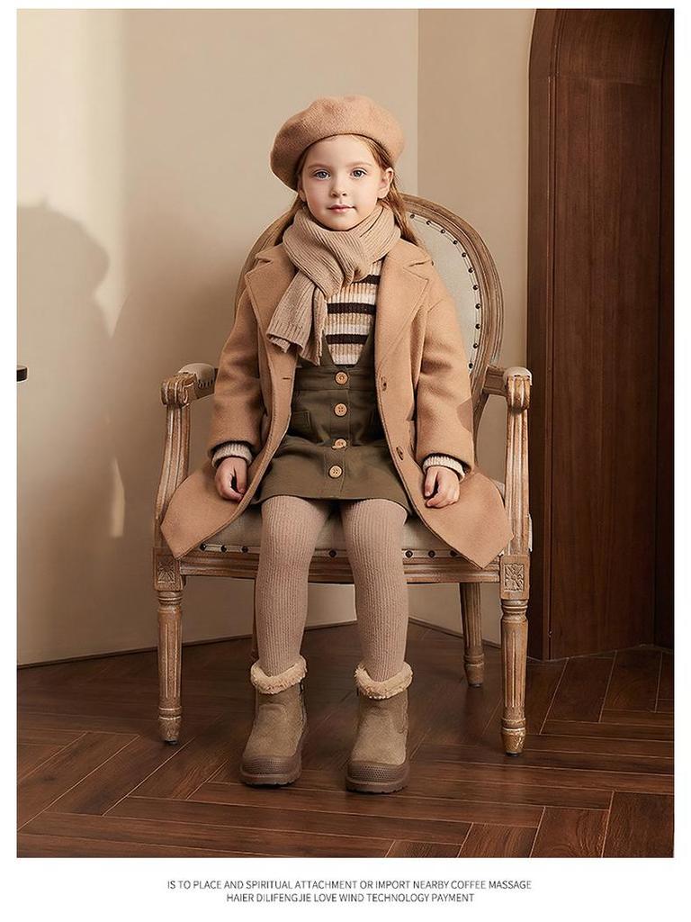 2025 Winter Baby Schneestiefel: Warm, wadenhoch, mit Samt gefüttert, flache Sohle, runde Spitze