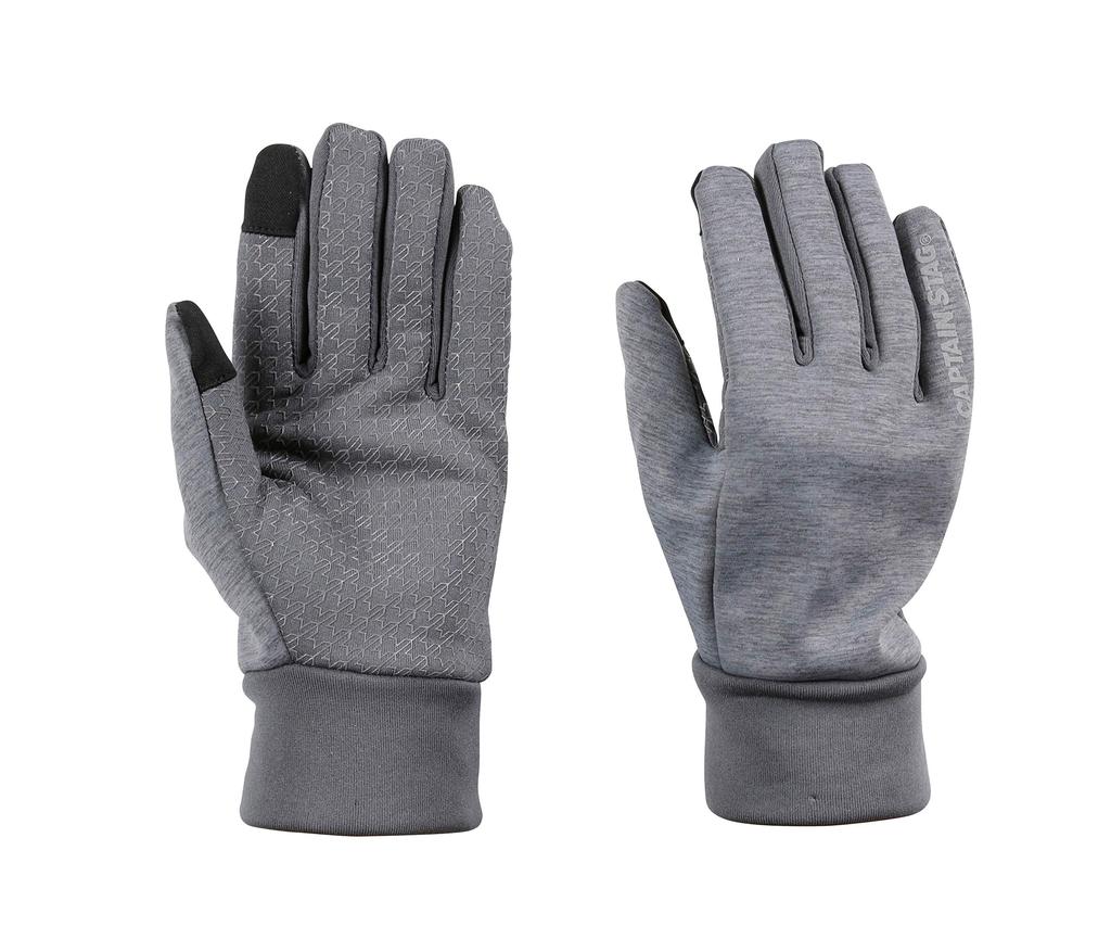 Captain Stag Cold Smartphone Size (CAPTAIN STAG) Gloves, Windproof, Protection, Compatible, Men's, L, Gray, UX-1064
