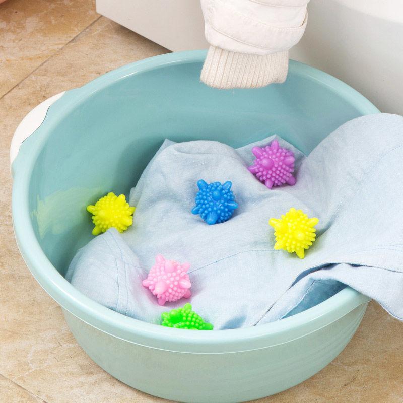 10Pcs/bag Laundry Ball For Household Cleaning Washing Machine Clothes Softener Silicone PVC Reusable Cleaning Ball