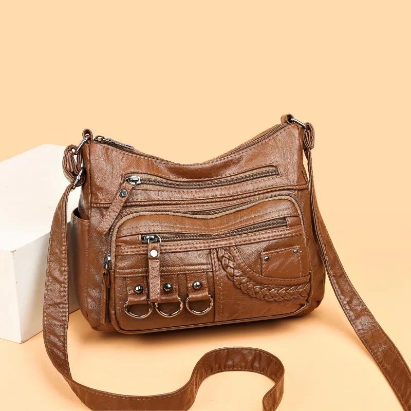 2026 New Ladies Soft Leather Bags High Quality Purses and Handbags Famous Designer Crossbody Shoulder Bag for Women Sac A Main
