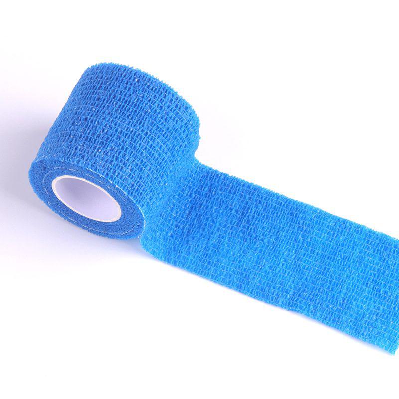 

1PC Pet Bandages Anti-fouling Devices Self-adhesive designed for Cats Dogs Elastic Bandage Outside Foot Protective Hair Free Cloth Straps 2.5cm X 4.5m синій
