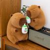 Ad Milk Calcium Capybara Plush Toy Pillow With Two In One Design For Office Use
