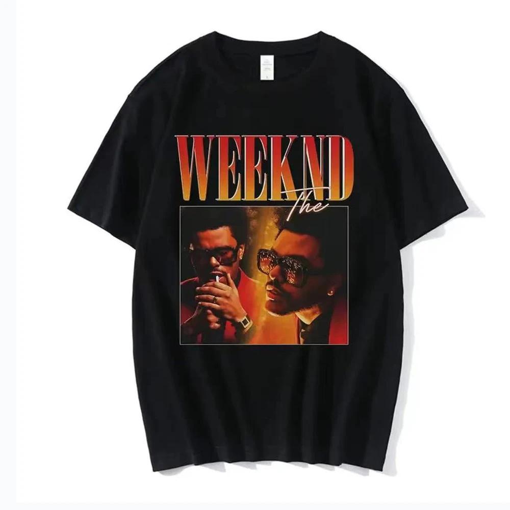 

The Weeknd 2.0 90s Unisex Black Women Tshirt Vintage Cotton T-shirts Daily Casual Tops Tee Shirt Oversize Streetwear Clothing... S разноцветный