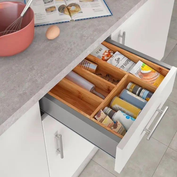 Лоток органайзер для столовых приборов Supretto бамбуковый (91830001)