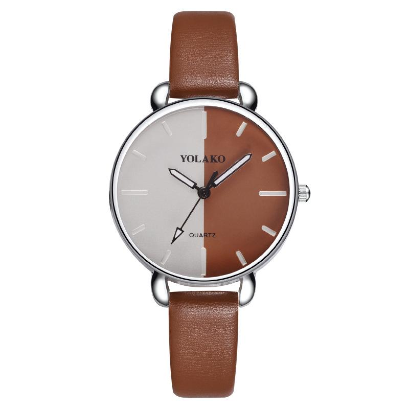 

Гарячі розпродажі. Модні жіночі годинники з відповідним кольором. Жіночі годинники. Кварцові годинники з поясом. Жіночі годинники темно-коричневого кольору