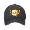 Happy Bread Loaf Character Illustrat New Vintage Washed Cotton Baseball Cap Sun Hats