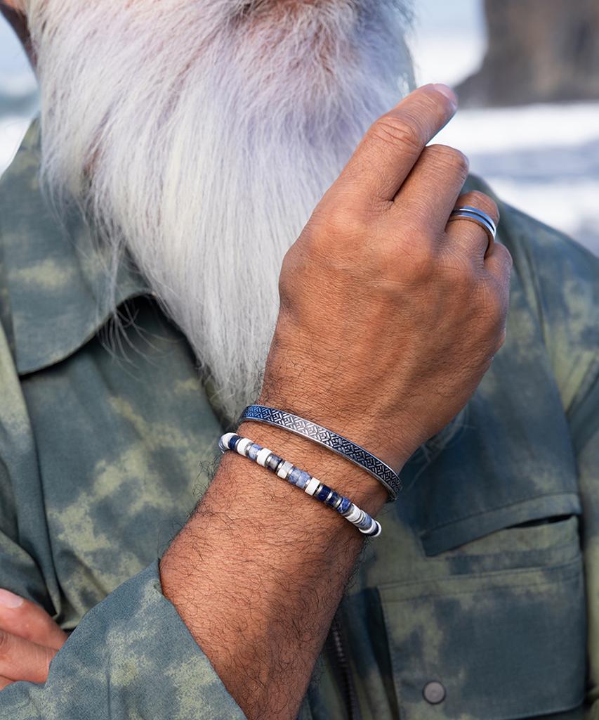 Pig&Hen Navak 9 Bracelet - Striato X Silver