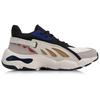 Li Ning Cushioning, Wear Resistant Low Top Chunky Sneakers Men's White Blue AGLN069-13