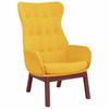Recliner Chair with Ottoman Mustard Yellow Fabric