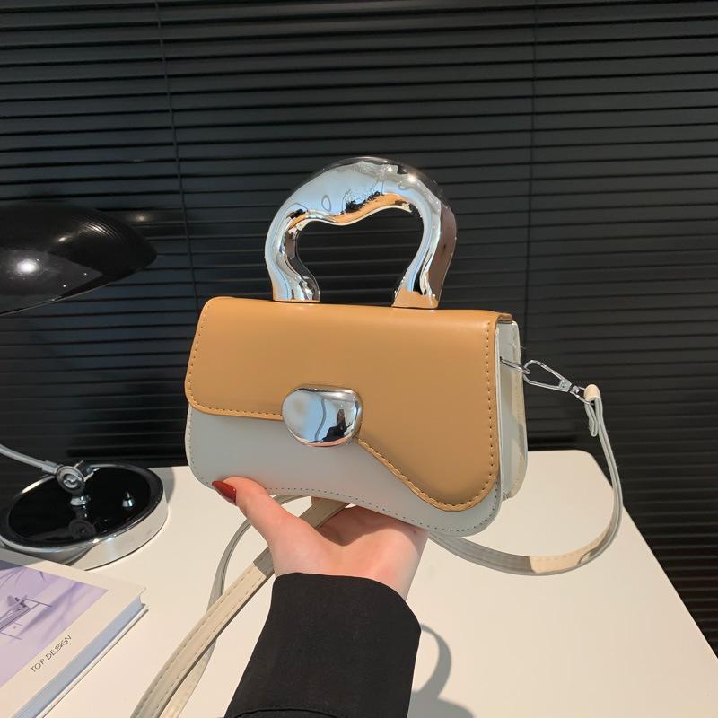 Tasche Damen neu Nischendesign charakteristisch modisch kontrastierend Handtasche trendig exquisit Schulter Umhängetasche