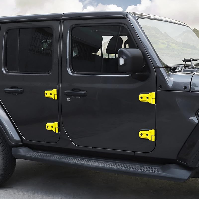 8PCS Door Hinge Cover Trim Accessories For 2018-2024 2025+ Jeep Wrangler JL JLU For -2024 2025+ Jeep Gladiator JT (Purple)