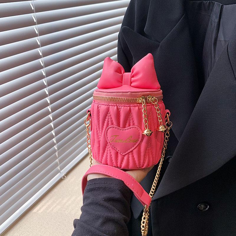 Mini Small Bag Spring 2025 New Mori Soft Girl Bow Foreign Style Small Fragrant Style One Shoulder Crossbody Small Round Bag