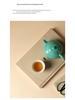 Women's Boutique Colored Glaze Ink Teacup Set: Ceramic Kung Fu Tea Tasting Cup for Guests