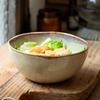 Vintage Nostalgic Noodle Bowl 5.5-Inch Ceramic Bowl Breakfast Bowl Thickened Irregular Kiln Salad Bowl Outlet
