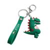 Cute Cartoon Dinosaur Rubber Keychain Adorable Car Bag Charm For Women