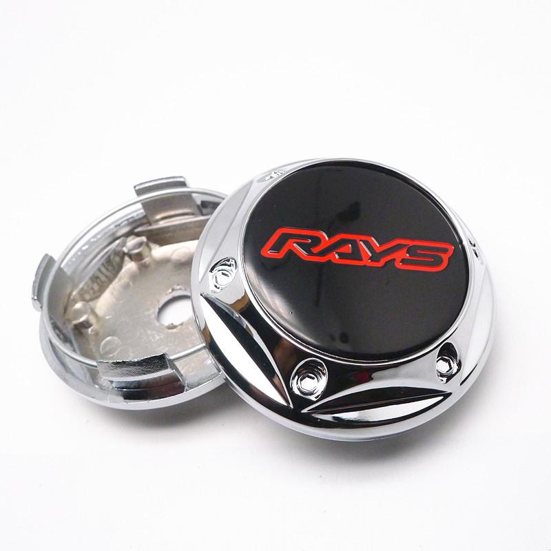 4pcs 68mm 62mm For Rays Wheel Hub Center Cap Car Rims Replace Dust-proof Cover Auto Styling Accessories