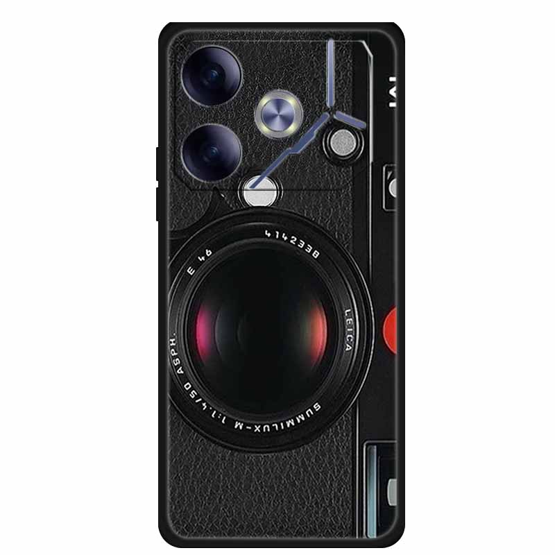 For Tecno Pova 6 Phone Case 6.78" Animal Black Silicone Soft Back Cover Cases For Tecno Pova 6 Case Pova6 Coque Funda Shockproof