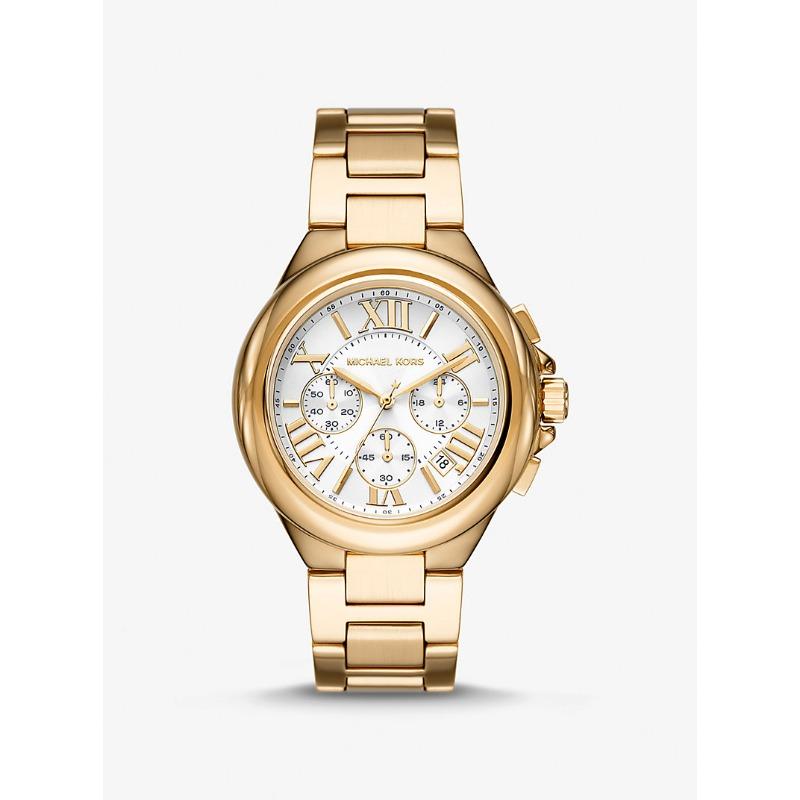 Большие золотистые часы Michael Kors Camille MK7270 золотой