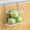 1pc Storage Rack, Simple Hanging Metal Storage Basket, Punching-free Wall-mounted Storage Basket, For Kitchen And Bathroom