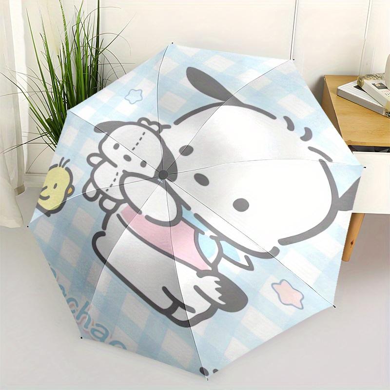 

Blue Cute Pochacco Automatic Opening and Closing Folding - A Good Choice for Gifts, Fashionable and Convenient Umbrella With Cute Cartoon Characters,