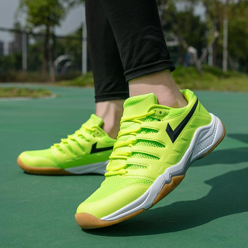 

Badminton shoes men s and women s new breathable non-slip lightweight shock absorption sports competition training tennis shoes 39