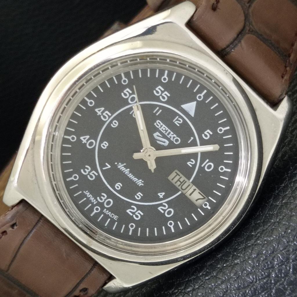 

АВТОМАТИЧЕСКИЕ 7009A ВИНТАЖНЫЕ SEIKO 5 ЯПОНИЯ МУЖСКИЕ ЧАСЫ С ЧЕРНЫМ ЦИФЕРБЛАТОМ a701541-5 R206b-a701541