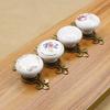 Drawer Handle Thickening Comfortable Touch Round Ceramic Cupboard Cabinet Door Knob for Furniture