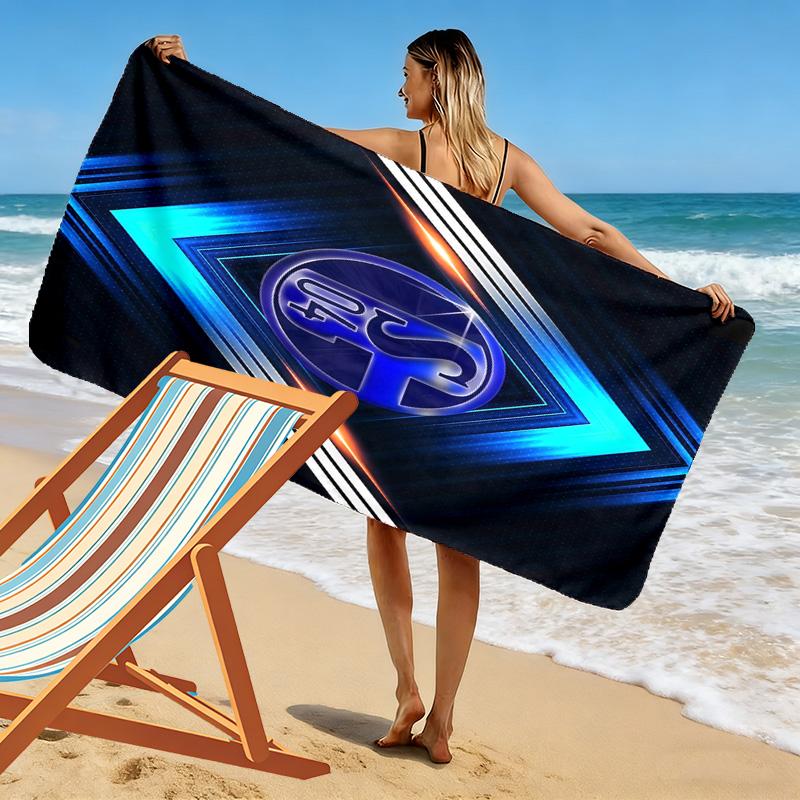 FC Schalke 04 Print Strandlaken, Groot Zacht Sneldrogend Handdoek voor Strand Camping Zwemmen