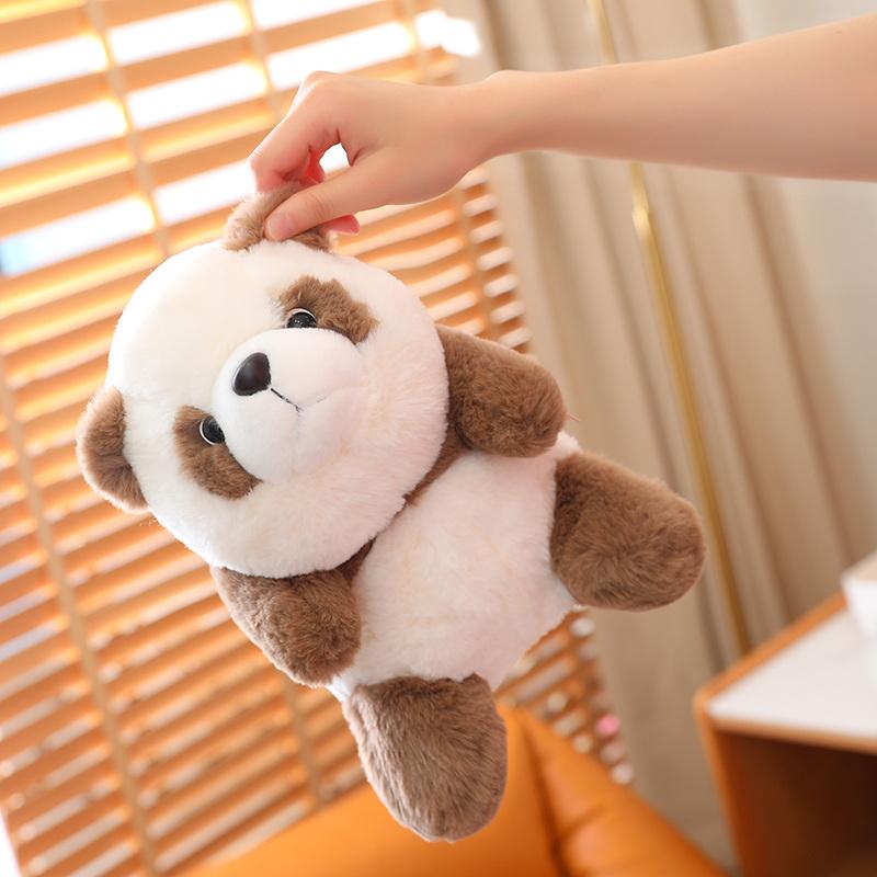 Favorite Toy Girls Brown Simulation Cute Rare Qizai Panda Plush Toy Kawaii Stuffed Animals Fatty Panda Plushies Doll Anime Soft Kids Toys For Gifts