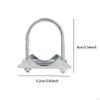 2 Pieces Antenna Mast Clamp Bracket U Bolts Pipe Mounting Assembly Pole Holder for