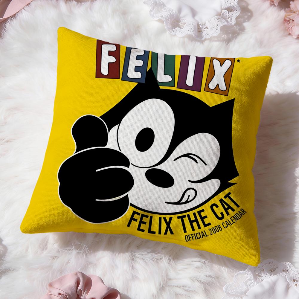 cute f-Felix the Cat Cushion Cover Premium Comfort Reversible Pillow Cove -Two in One Design for Any Room & Car Interior