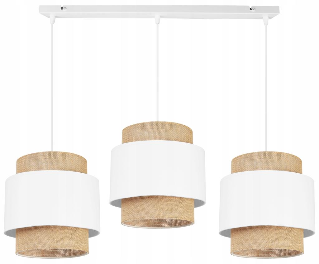 Hanging Lamp, Ceiling Chandelier, Lampshade, Boho Juta