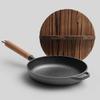 Non-Stick Cast Iron Flat-Bottom Wok - Gas Stove Compatible Pancake and Steak Frying Pan