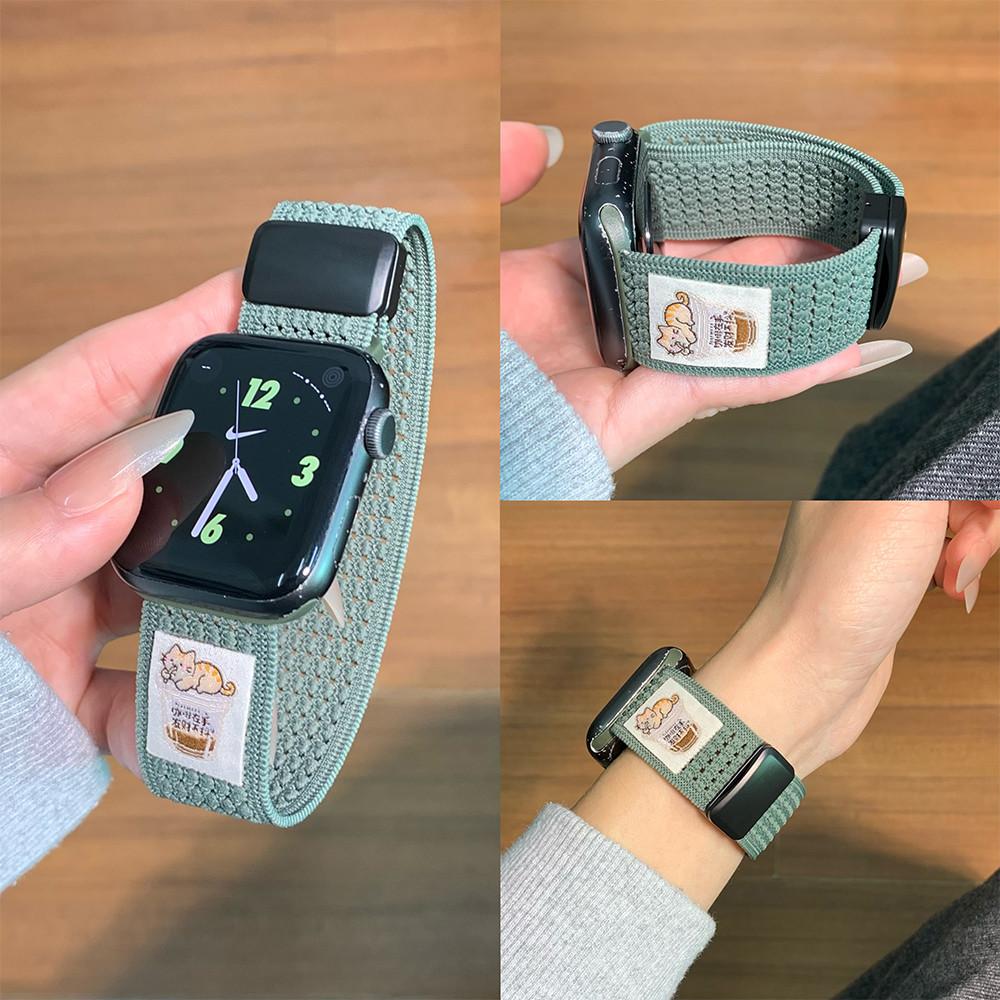 Nylon Breathable Strap for Apple Watch 44mm Strap Ultra 49mm 1 2 3 S10 11 46mm 42mm 45mm 40mm 41mm 38mm Straps for IWatch Series