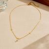 Gold Star Zircon Pendant Necklace Dainty Choker For Women