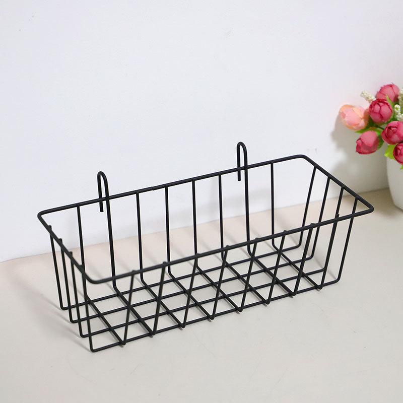 Hanging Grid Storage Rack Display Racks Panel Basket Multifunctional Storage Baskets For Bathroom Kitchen