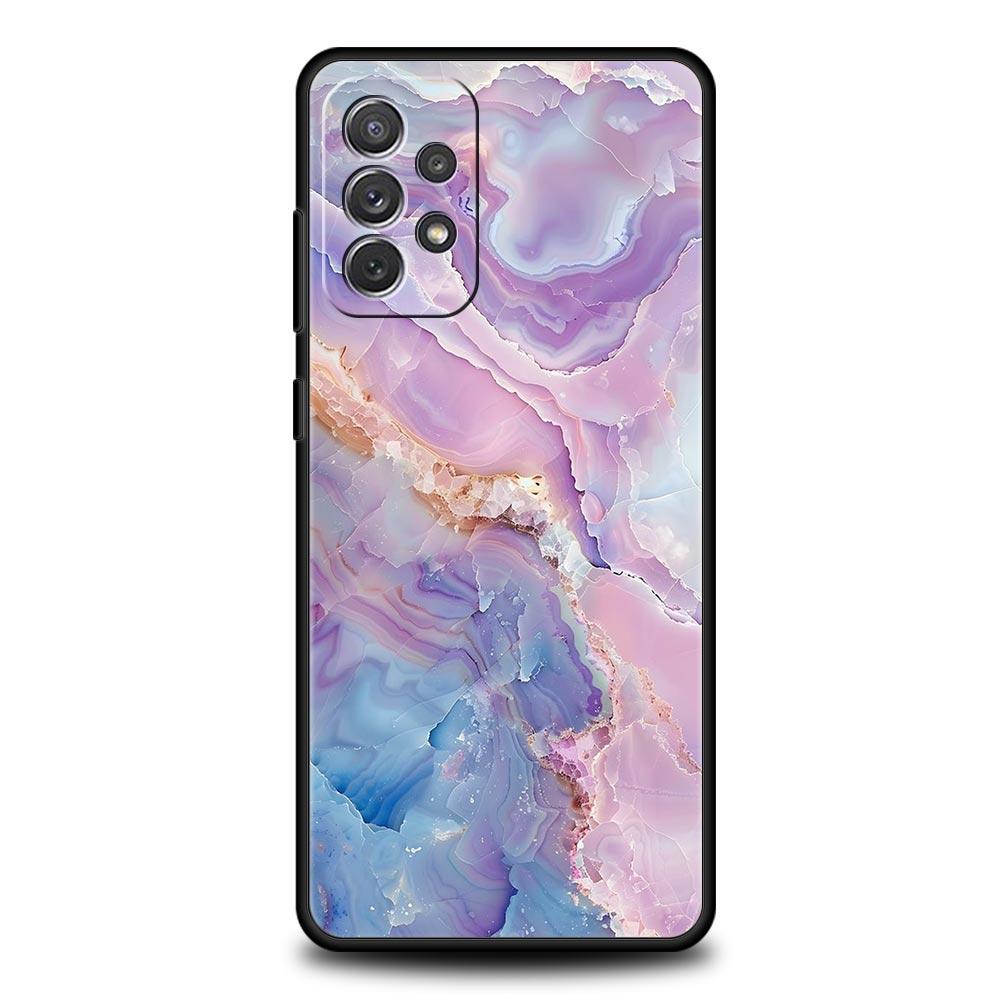 Phone Case For Samsung Galaxy A15 A13 A51 A71 A41 A31 A21S A03S A05 A35 A55 A23 A25 A33 A53 A73 5G Cover Fashion Marble Pattern