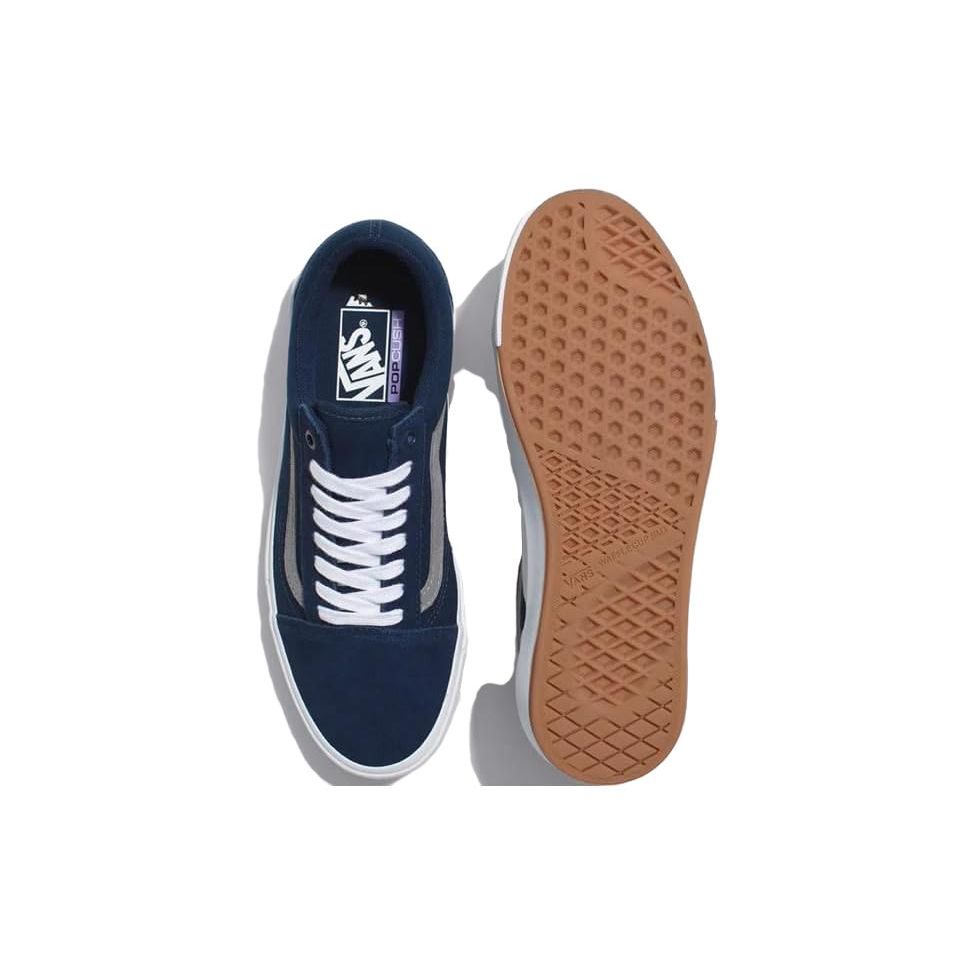 Vans Old Skool Simple Versatile Durable Breathable Low-Top Skate Shoes Unisex Sneakers Dark-Blue VN0005UZNAV