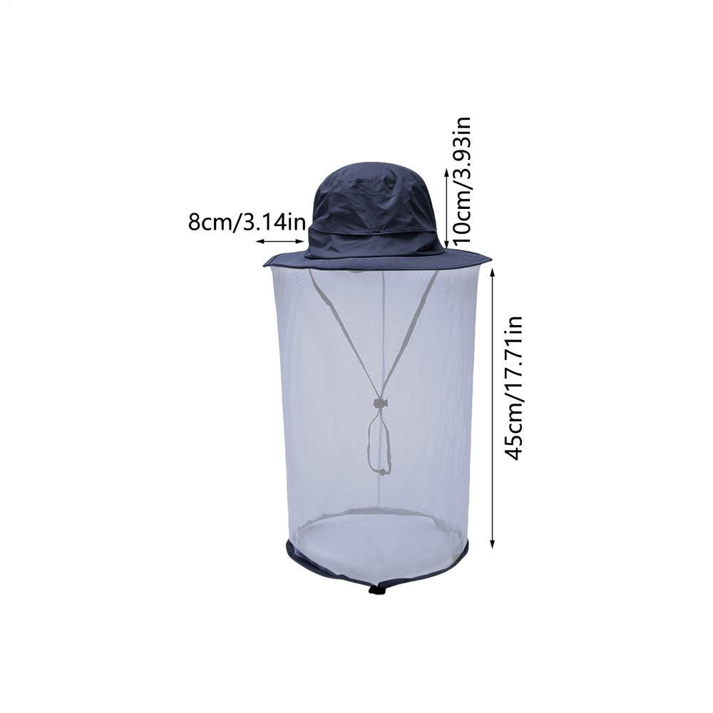 Mosquito Hat With Hiddens Net Mesh Repellent Insect Bee Protection Men Women Outdoor Sunscreen Fishing Cap
