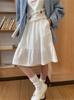 Plus-Size Retro A-line Elastic Waist Summer Skirt for Women