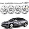 Silver 19-inch Wheel Cover for 2025-2026 Tesla Model Y Refreshed