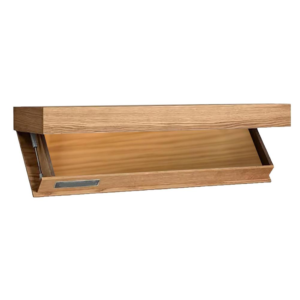 Wooden Concealed Floating Shelf with Secret Compartment Storage Rack Wall-Mounted Hidden Shelves for Home Decor